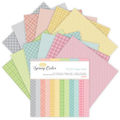 12pcs Geometric Retro Pattern DIY Scrapbook Background Paper