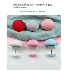 10Pcs Quilt Fixing Clips Mushroom Shape Non-slip Quilt Buckle Holder