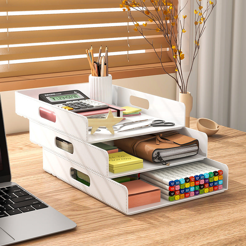 Desktop Storage Box Office Folder A4 Paper Debris Sorting Rack