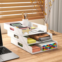 Desktop Storage Box Office Folder A4 Paper Debris Sorting Rack