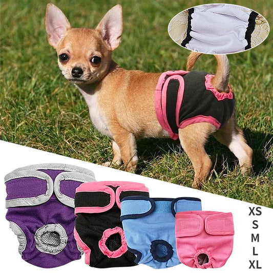Washable Female Dog Diapers Reusable Dog Diaper Wrap Absorbent Comfortable