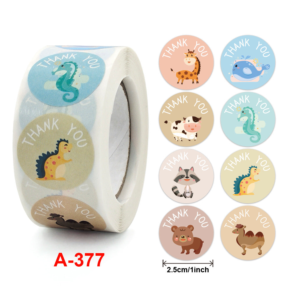 500pcs Cartoon Animal Reward Sticker Teacher Supplies