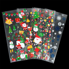 Christmas Santa Claus Snowflakes Xmas Packaging Pouch Plastic Candy Bags