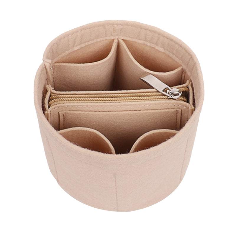 Women Bucket Bag Felt Compartment Liner Makeup Storage Bag