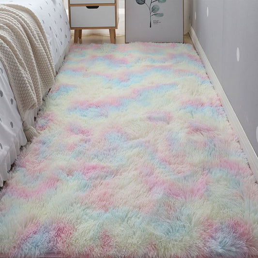 Vintage Plush Area Rug Non-slip, Machine Washable, Bedroom Decor
