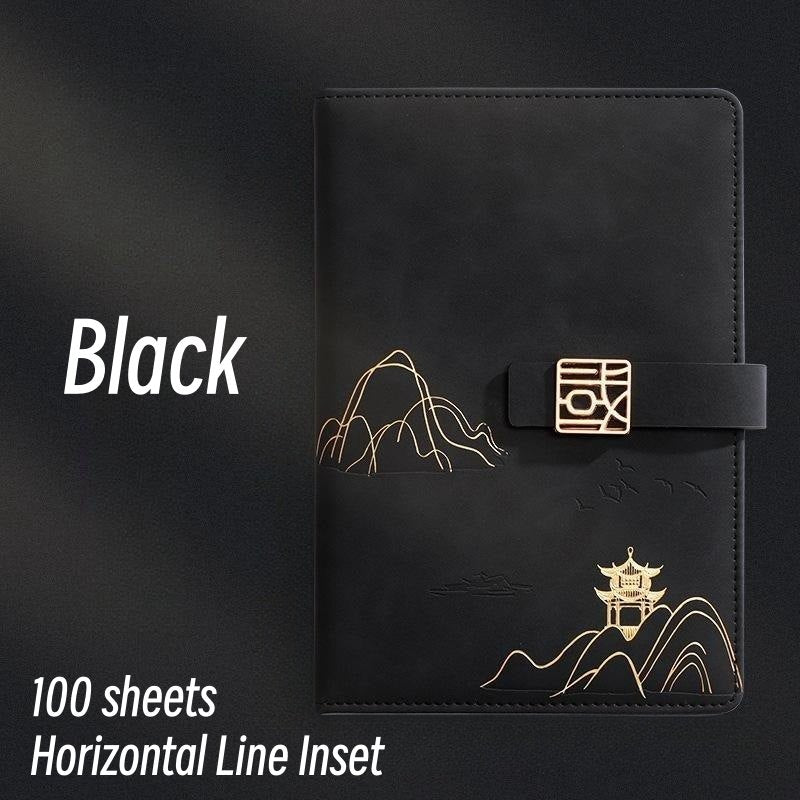 Vintage Business Office Notebook Horizontal Line 100 Sheets