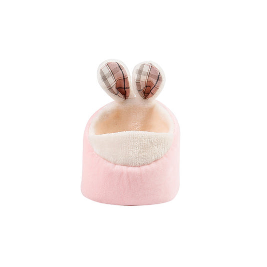 Hamster Mini Bed Chinchilla Pet Nets Plush Soft Hideout Nest