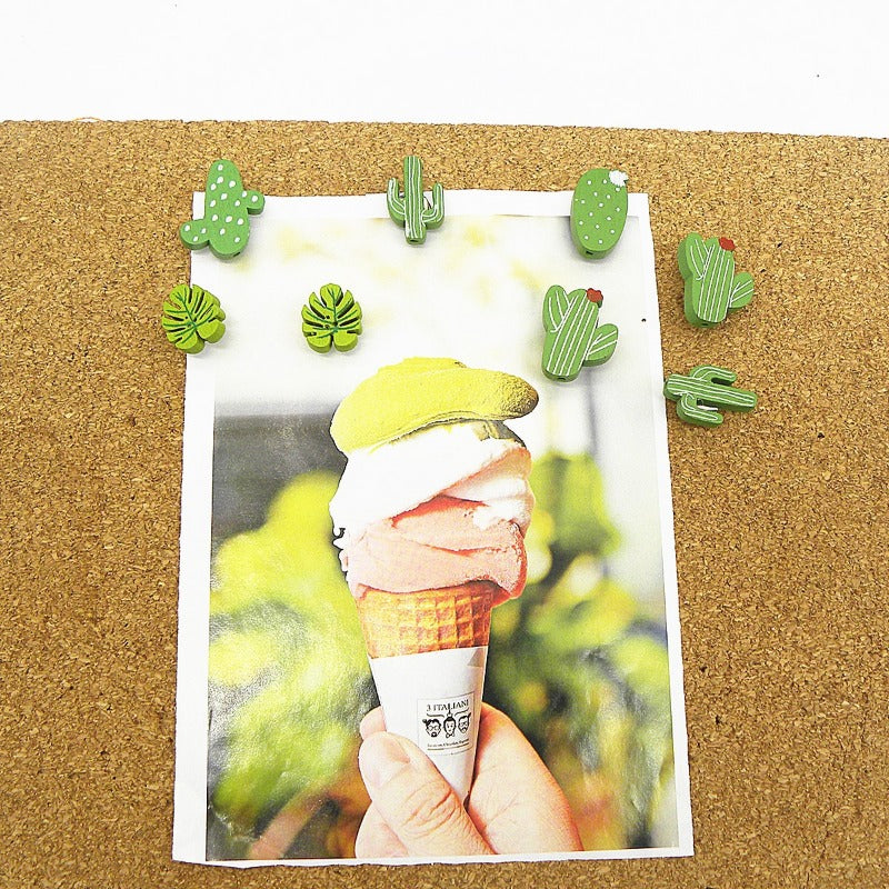 30pcs Cactus Wooden Wall Nails Large Head Nails