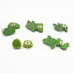 30pcs Cactus Wooden Wall Nails Large Head Nails