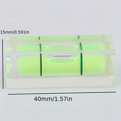 2pcs Square Bubble Level Small Level Rulers Micro Level Mini Small Level Bubble