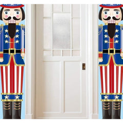 Nutcracker Christmas Couplets Hanging Cloth Banner Party Decoration