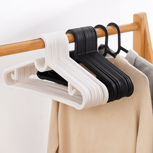 10pcs Plastic Clothes Hanger Organizer for Wardrobe Storage