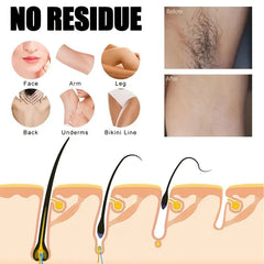 Hair Removal Waxing Strips Smooth Effective Wax Paper For Legs Underarms Bikini