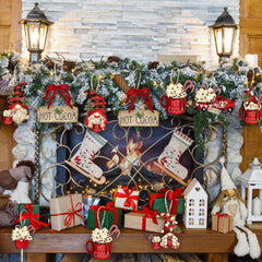 24pcs Wooden Santa Claus Hanging Decorations for Christmas