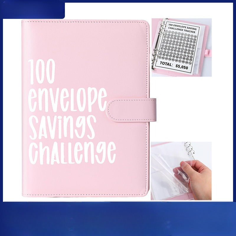 A5 Savings Booklet Notebook Light Yellow Storage Album