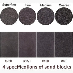4pcs Sanding Block Set Coarse To Ultra Fine Grades Wet Dry Dual Use
