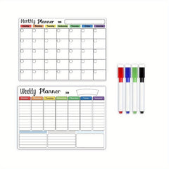 6pcs Refrigerator Weekly Planner - Easy To Use and Customizable