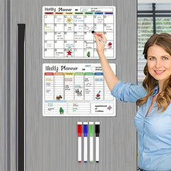 6pcs Refrigerator Weekly Planner - Easy To Use and Customizable