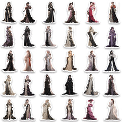 60pcs Nobleman Girl Aesthetics Waterproof Stickers Pack for Water Bottle Laptop