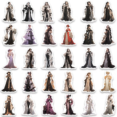 60pcs Nobleman Girl Aesthetics Waterproof Stickers Pack for Water Bottle Laptop