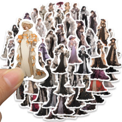 60pcs Nobleman Girl Aesthetics Waterproof Stickers Pack for Water Bottle Laptop