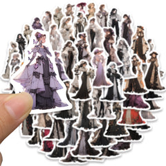 60pcs Nobleman Girl Aesthetics Waterproof Stickers Pack for Water Bottle Laptop
