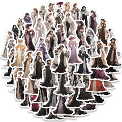 60pcs Nobleman Girl Aesthetics Waterproof Stickers Pack for Water Bottle Laptop