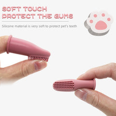 4pcs Soft Bristle Dog Finger Toothbrushes