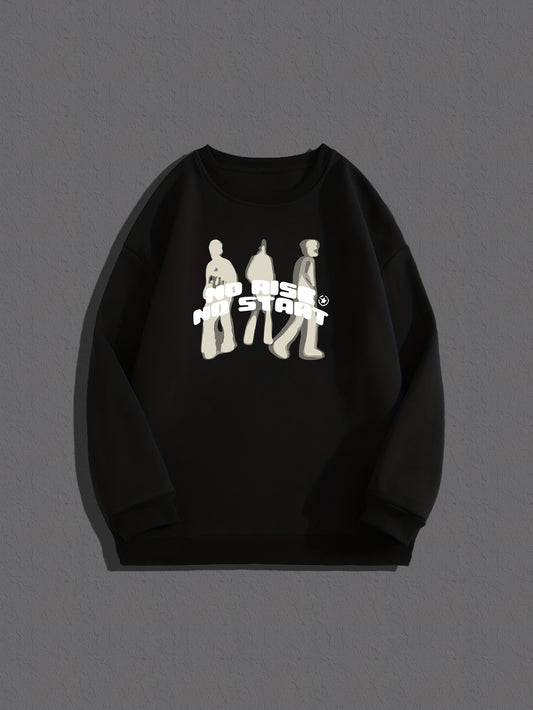 Men's Graphic Pullover Long Sleeve Sweatshirt Casual Wear
