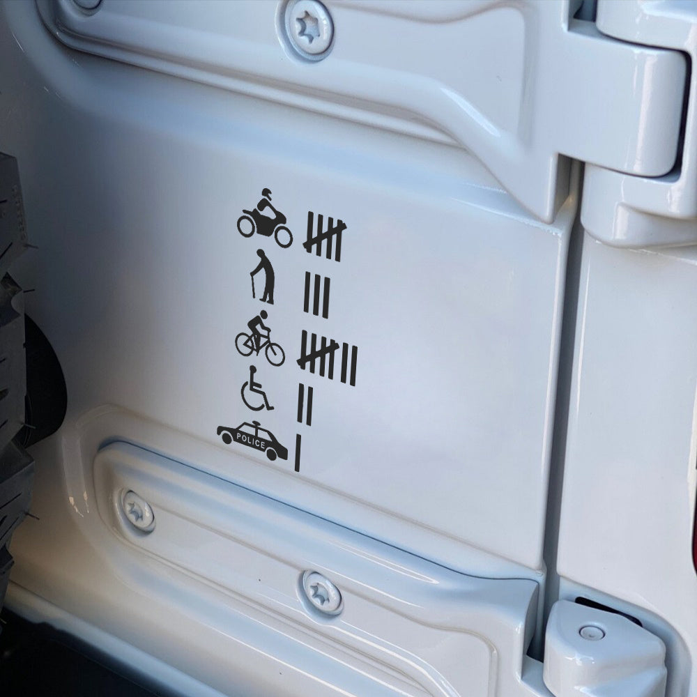 Funny Hit Accident Count Vinyl Sticker Decal JDM Humour Joke Prank Car Truck