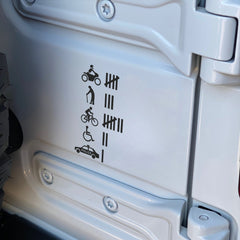 Funny Hit Accident Count Vinyl Sticker Decal JDM Humour Joke Prank Car Truck