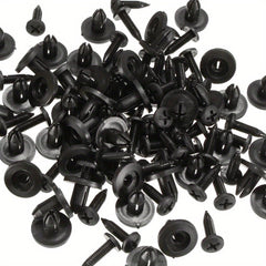 50pcs Car 6mm Hole Plastic Rivets Fastener Push Clip Auto Vehicle Door Trim Pane