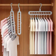 Space Saving Hole Clothes Hanger for Home Dorm and Travel