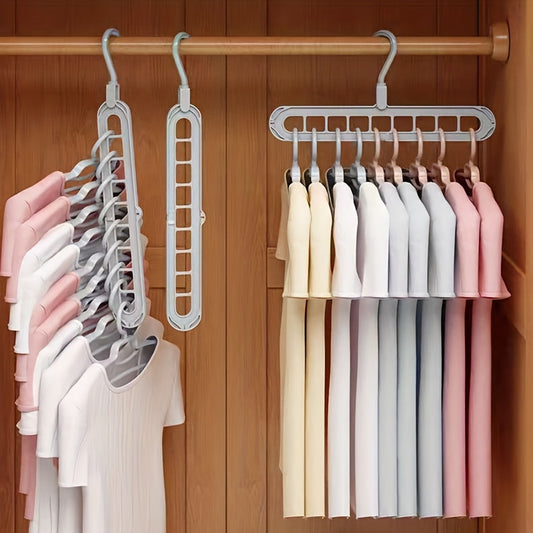 Space Saving Hole Clothes Hanger for Home Dorm and Travel