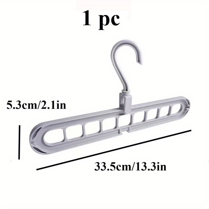 Space Saving Hole Clothes Hanger for Home Dorm and Travel