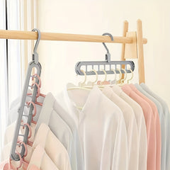 Space Saving Hole Clothes Hanger for Home Dorm and Travel