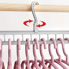 Space Saving Hole Clothes Hanger for Home Dorm and Travel