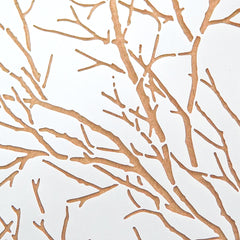 Retro Branch Reusable Plastic Template For DIY Scrapbooking