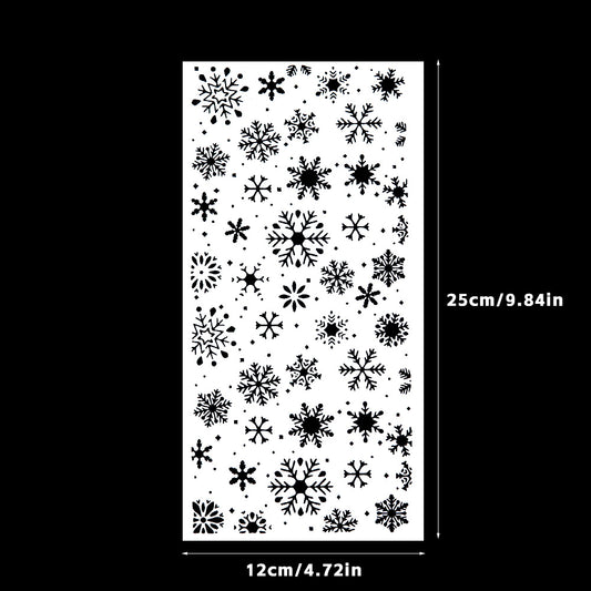 1pc Snowflakes Reusable Plastic Template for DIY Decor Scrapbooking