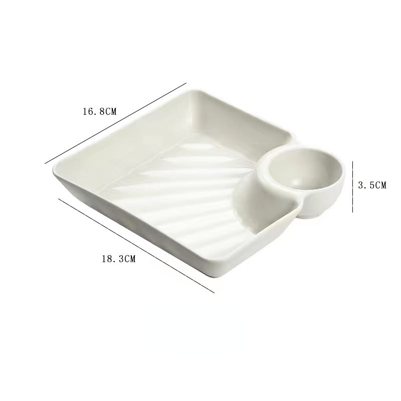 Household Plastic Fruit Plate Dumpling Plate Snack Plate