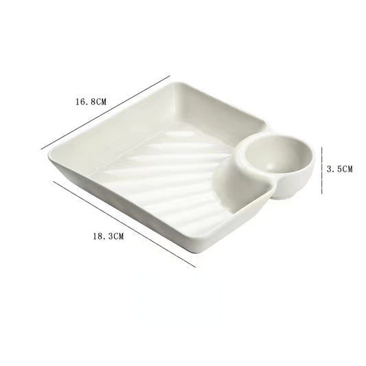 Household Plastic Fruit Plate Dumpling Plate Snack Plate