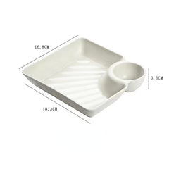 Household Plastic Fruit Plate Dumpling Plate Snack Plate