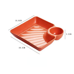 Household Plastic Fruit Plate Dumpling Plate Snack Plate