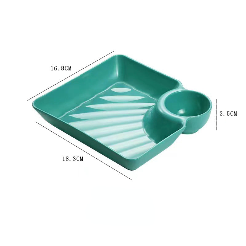 Household Plastic Fruit Plate Dumpling Plate Snack Plate