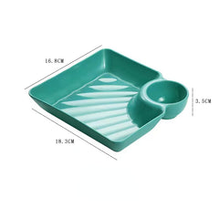 Household Plastic Fruit Plate Dumpling Plate Snack Plate