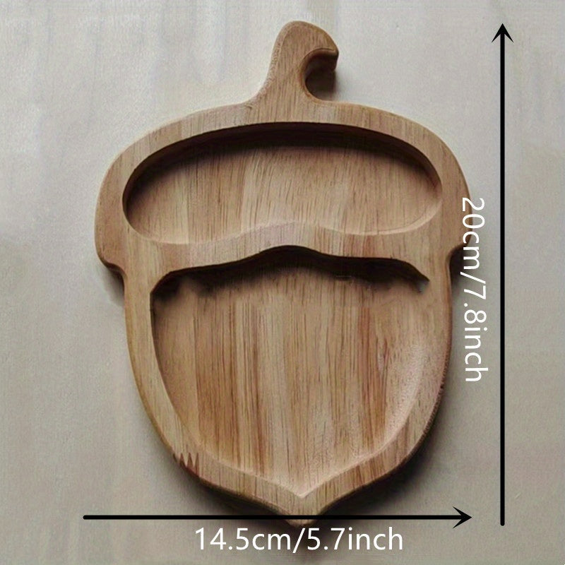 Animal Series Wooden Cartoon Tray, Afternoon Tea Snacks Organizer