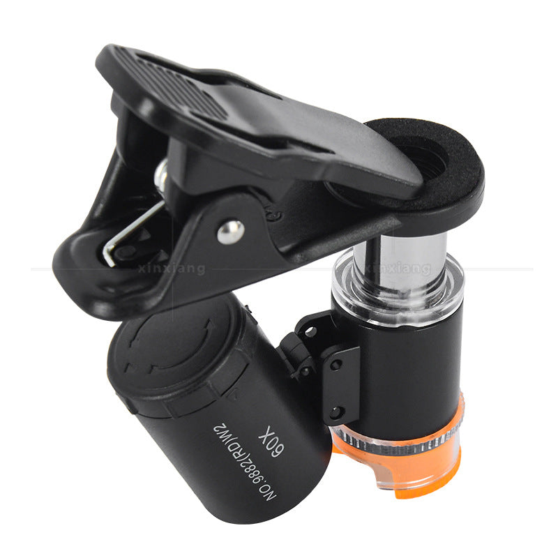 Portable Mini 60x Magnifying Glass for Phone Clip