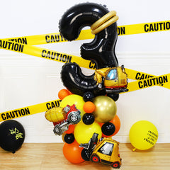 28pcs Construction Theme Number Truck Birthday Party Supplies