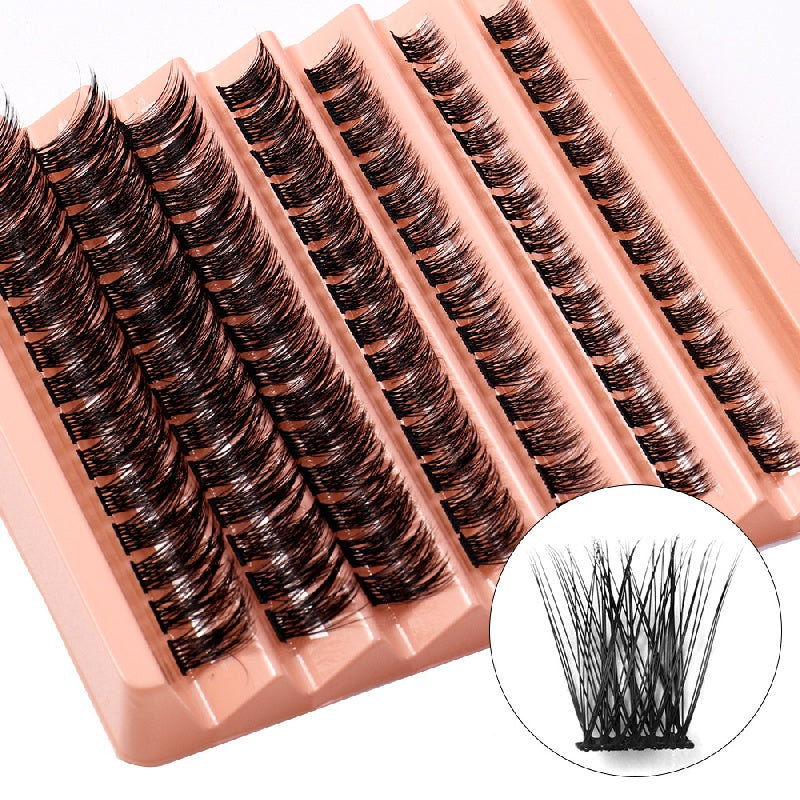 7 Rows Cluster Lashes DIY Segmented False Eyelashes Individual Cluster 8mm 16mm