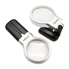Handheld Magnifier Two way Magnifying Mirror Foldable